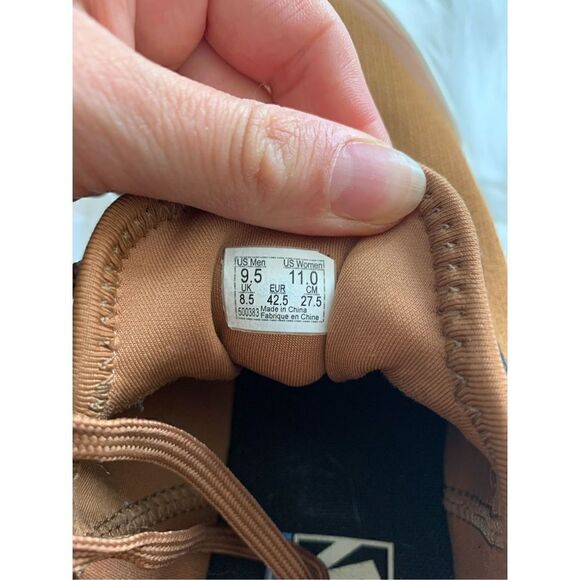 Vans unisex brown/orange sneakers men’s 9.5 and women’s 11 - Picture 5 of 7
